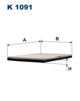 Filtron K 1091 Filtr, wentylacja przestrzeni pasażerskiej