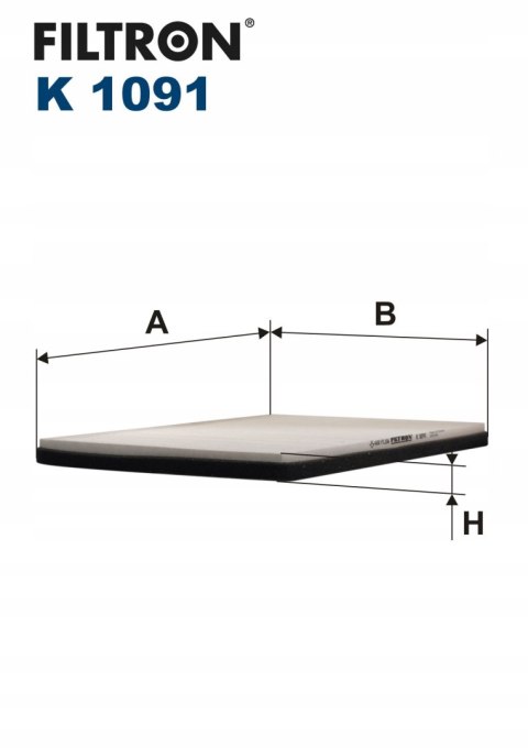 Filtron K 1091 Filtr, wentylacja przestrzeni pasażerskiej