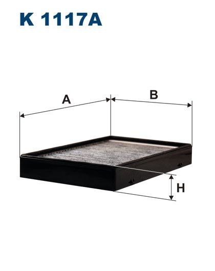 Filtron K 1117A Filtr, wentylacja przestrzeni pasażerskiej