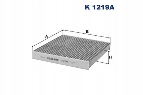 Filtr, wentylacja przestrzeni pasażerskiej FILTRON K 1219A