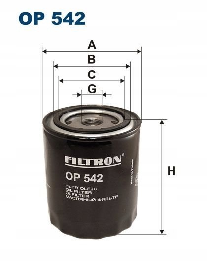 Filtron OP 542 Filtr oleju