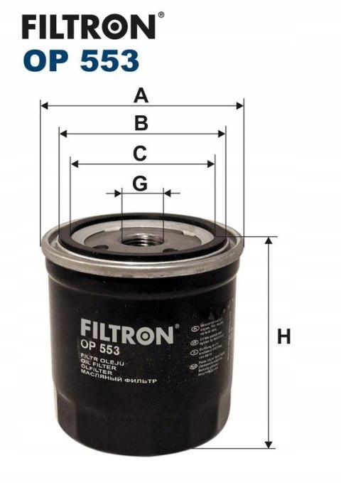 Filtron OP 553 Filtr oleju