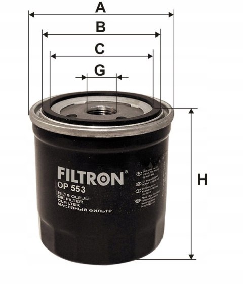 Filtron OP 553 Filtr oleju