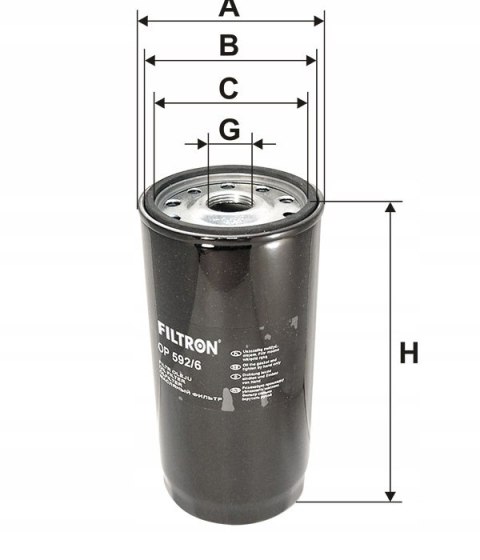 Filtron OP 592/6 Filtr oleju