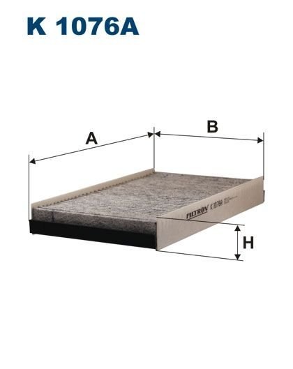 Filtron K 1076A Filtr, wentylacja przestrzeni pasażerskiej