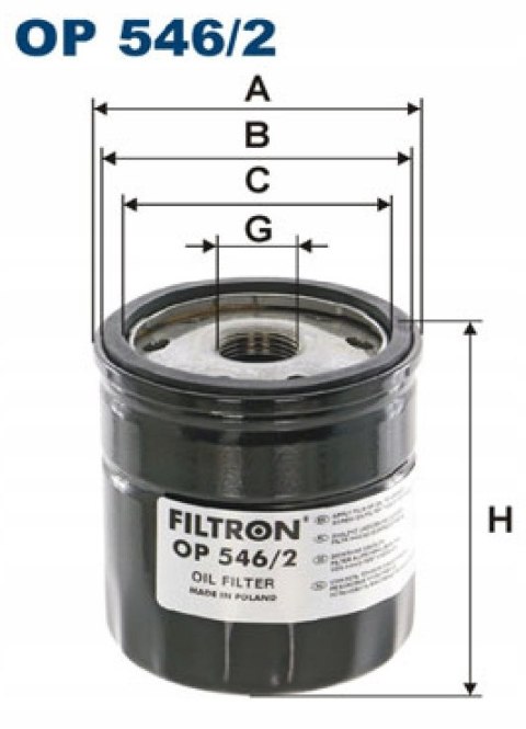 Filtron OP 546/2 Filtr oleju