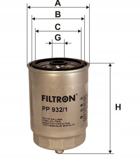 Filtron PP 932/1 Filtr paliwa