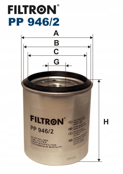 Filtron PP 946/2 Filtr paliwa