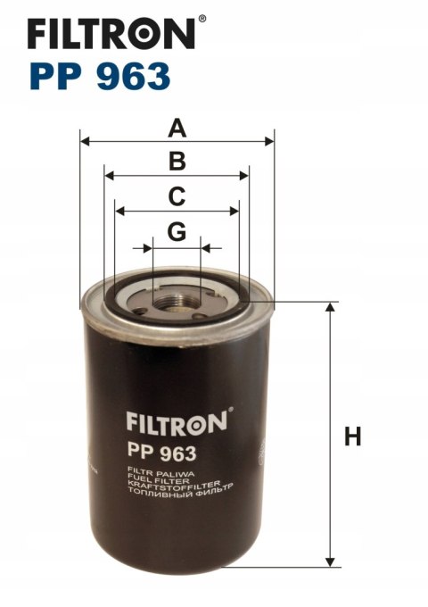 Filtron PP 963 Filtr paliwa