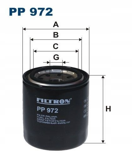 Filtron PP 972 Filtr paliwa