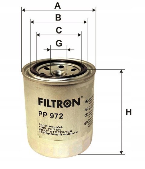 Filtron PP 972 Filtr paliwa